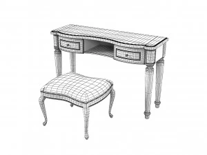 Camelgroup Siena avorio Vanity table set 3D Model