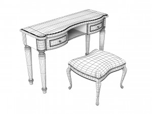 Camelgroup Siena avorio Vanity table set 3D Модель