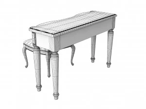 Camelgroup Siena avorio Vanity table set 3D Model