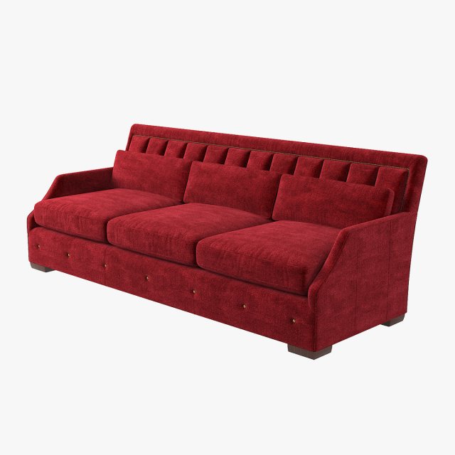 Lexington Audrey Sofa 3D Model .c4d .max .obj .3ds .fbx .stl .blend 