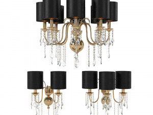 Aiardini 2015 giulietta chandelier Sconce Set 3D Model