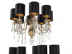 Aiardini 2015 giulietta chandelier Sconce Set 3D 모델