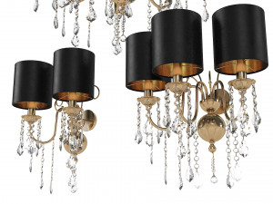 Aiardini 2015 giulietta chandelier Sconce Set 3D 모델