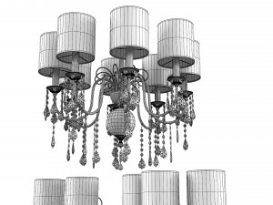 Aiardini 2015 giulietta chandelier Sconce Set 3D 모델