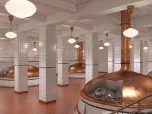 Bierfabrik 3D Modell