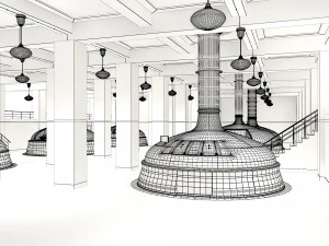 Bierfabrik 3D Modell