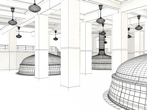 Bierfabrik 3D Modell