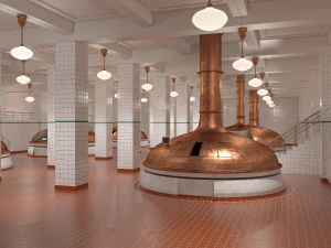 Bierfabrik 3D Modell