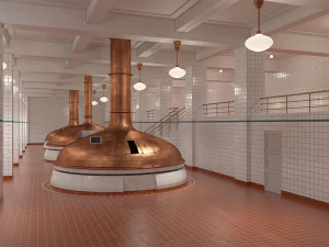 Bierfabrik 3D Modell