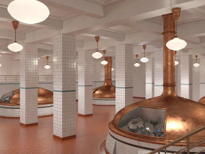 Bierfabrik 3D Modell
