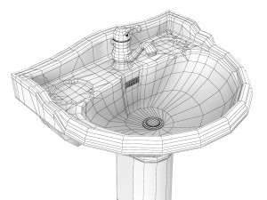 Hudson Reed Washbasin 3D 모델