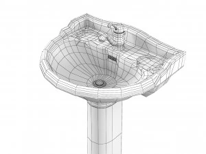 Hudson Reed Washbasin 3D Model