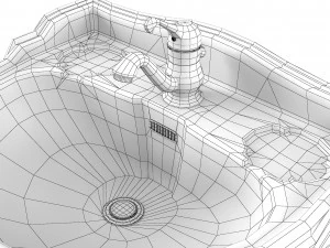 Hudson Reed Washbasin 3D Model