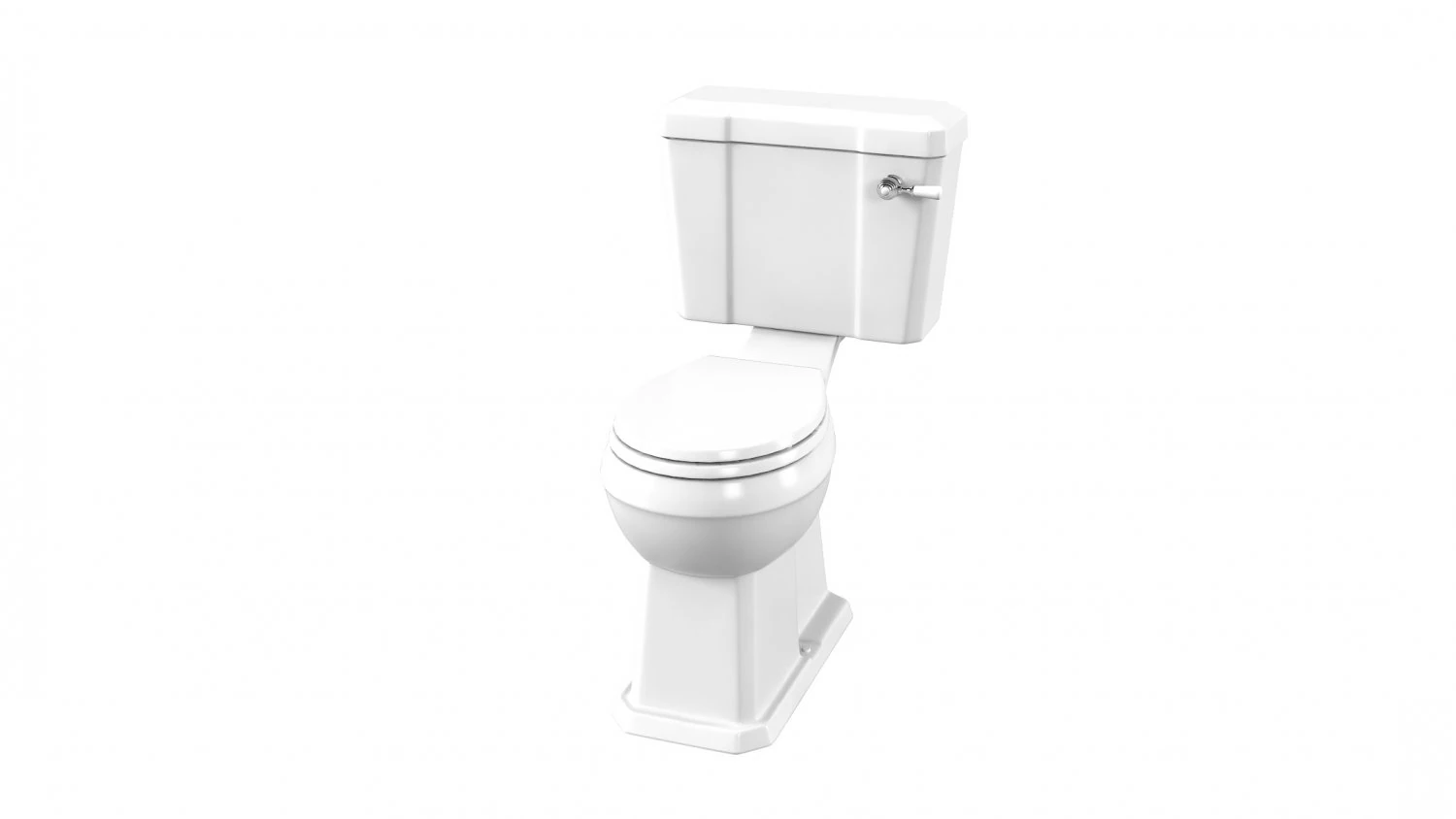 Hudson Reed Retro Toilet 3D Model .c4d .max .obj .3ds .fbx .stl .blend 