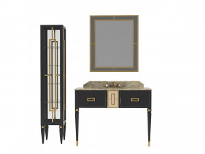 Ypsilon Welton Bathroom Set Model 3D