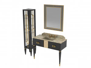 Ypsilon Welton Bathroom Set 3D Model