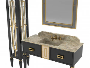 Ypsilon Welton Bathroom Set 3D Model