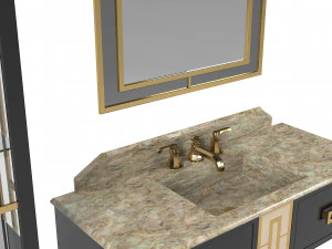 Ypsilon Welton Bathroom Set 3D Model
