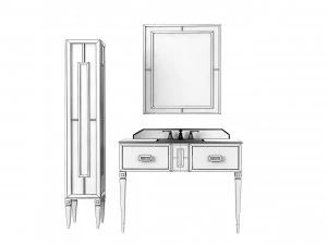 Ypsilon Welton Bathroom Set 3D Model