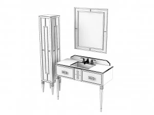 Ypsilon Welton Bathroom Set 3D Model