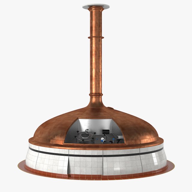 Beer Brewing Tank 3D Model .c4d .max .obj .3ds .fbx .stl .blend 