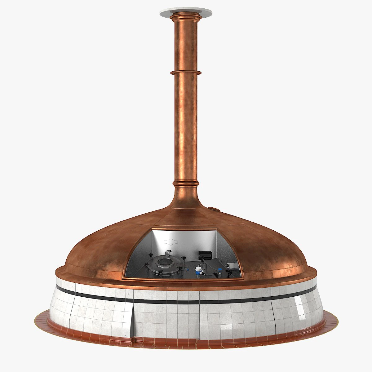 Beer Brewing Tank 3D Model .c4d .max .obj .3ds .fbx .stl .blend 