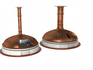 Beer Manufacture Tanks 3D Model