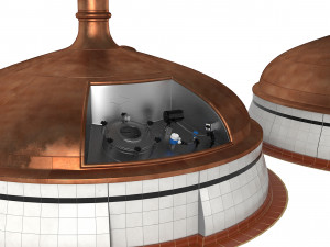 Beer Manufacture Tanks 3D Model