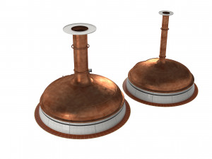 Beer Manufacture Tanks 3D Model