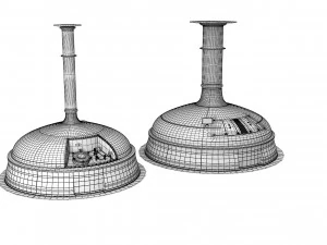 Beer Manufacture Tanks 3D Model