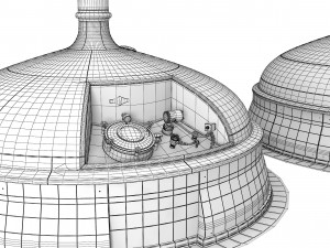 Beer Manufacture Tanks 3D Model