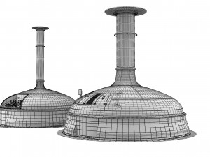 Beer Manufacture Tanks 3D Model