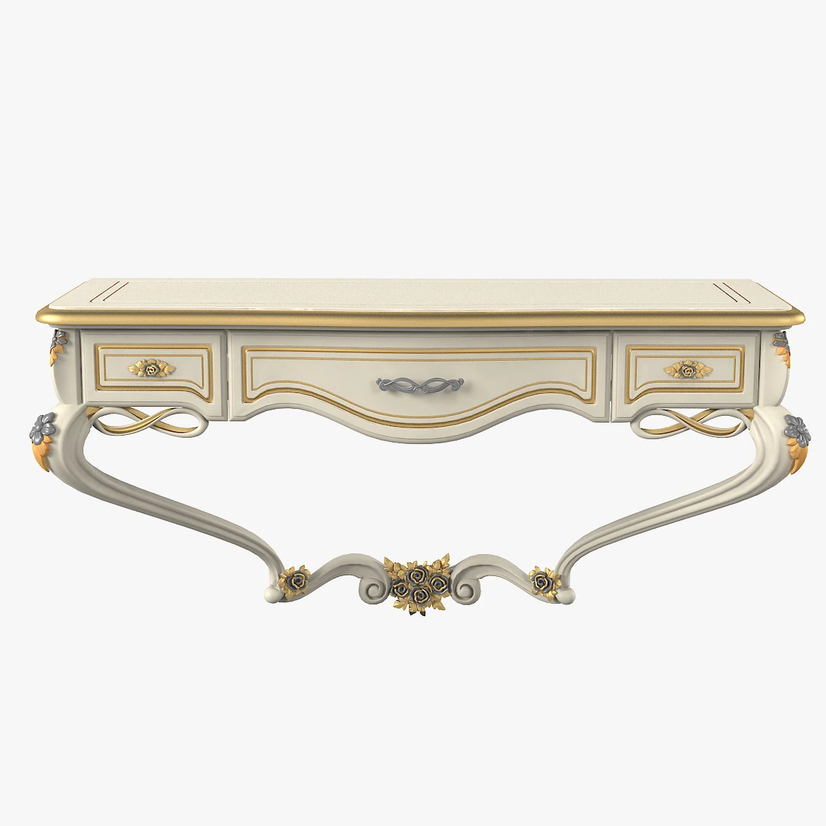 Signorini Coco Forever Wall Mounted Console Table 3D Model .c4d .max .obj .3ds .fbx .stl .blend