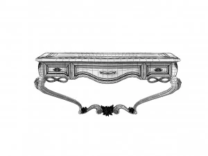 Signorini Coco Forever Wall Mounted Console Table 3D Model