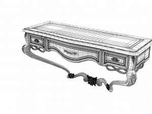 Signorini Coco Forever Wall Mounted Console Table Modelo 3D