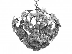 Cobett Lighting Lily 211-47-CE Chandelier 3D मॉडल