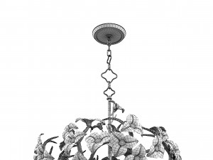 Cobett Lighting Lily 211-47-CE Chandelier 3D मॉडल