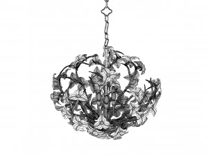 コベット照明 リリー 211-47-CE シャンデリア 3Dモデル