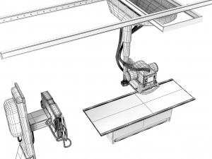 Philips DigitalDiagnost C50 Ceiling Mounted Digital X-Ray System 3D 模型