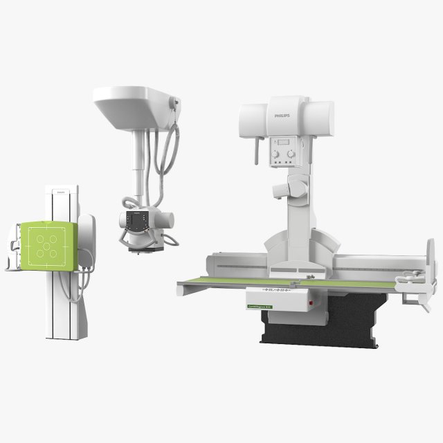 Combidiagnost R90 Medical Radiography Equipment Set 3D Модель .c4d .max .obj .3ds .fbx .stl .blend 