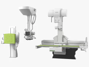 Set di apparecchiature per radiografia medica Combidiagnost R90 Modello 3D