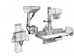 Combidiagnost R90 Medical Radiography Equipment Set 3D Модель