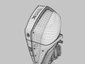 Motor de barco Mercury Racing 450R Modelo 3D