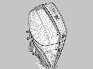 Motor de barco Mercury Racing 450R Modelo 3D