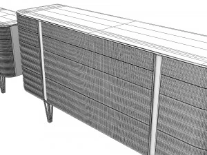 Caracole Love at First Sight True Love modern contemporary art dco Sideboards Set 3D Model