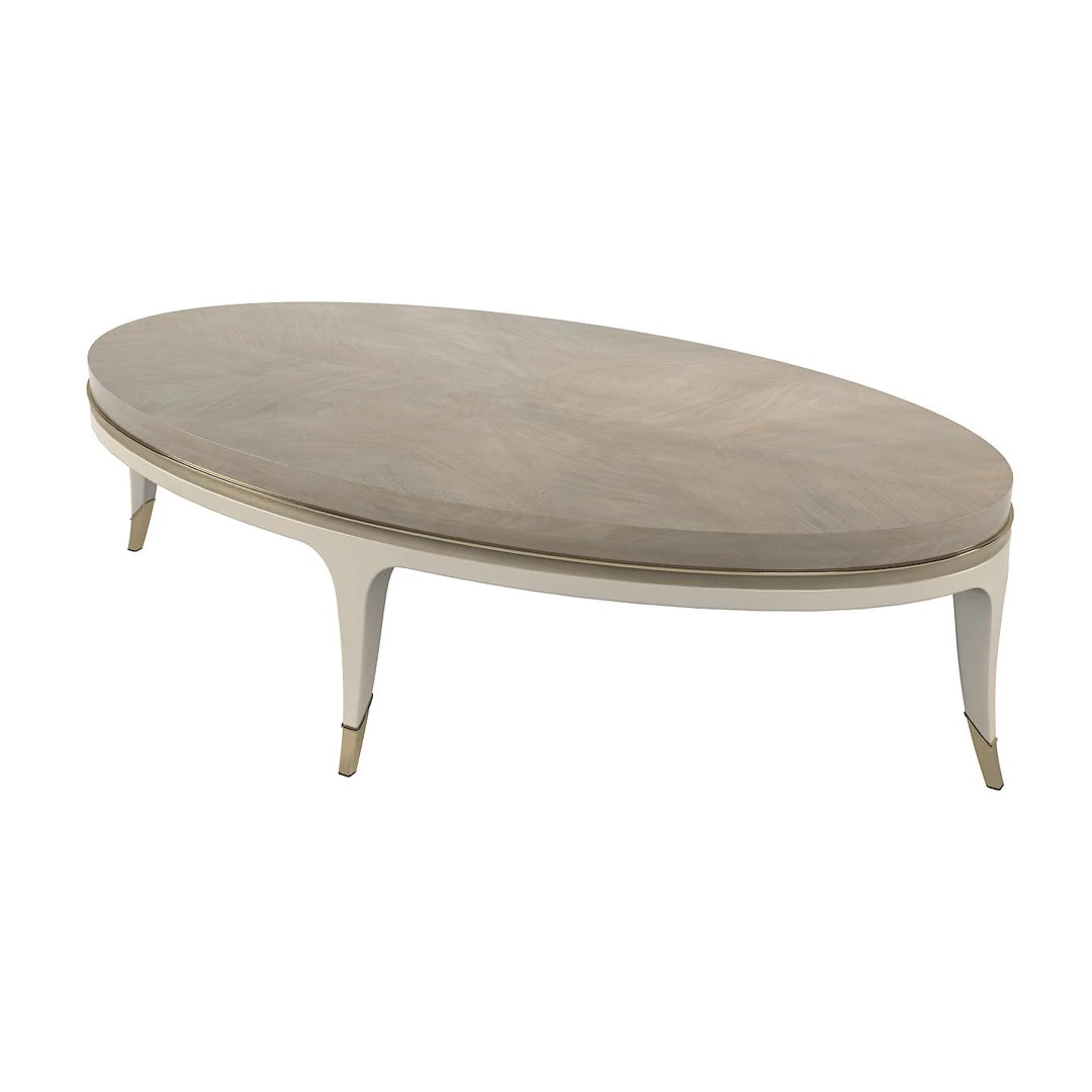 Caracole front and Center coffee oval table 3D Model .c4d .max .obj .3ds .fbx .stl .blend 