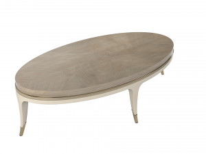 Caracole front and Center coffee oval table 3Dモデル