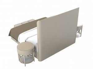 Caracole Fall in love bedroom set 3Dモデル