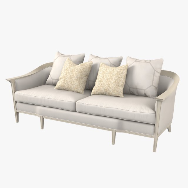 Caracole Eaves Drop 419-111-A Sofa 3D-Modell .c4d .max .obj .3ds .fbx .stl .blend 