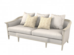 Caracole Eaves Drop 419-111-A Sofa 3D-Modell